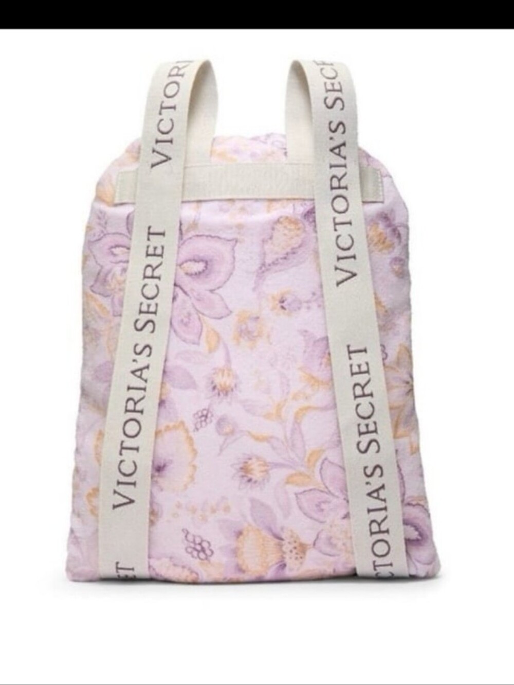 NEW VICTORIA’s SECRET VS Packable Blanket Towel Backpack Pink Floral 2 In 1